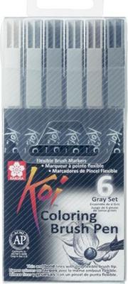 Sakura koi color brush set, 6dlg. Sakura koi color brush set, 6dlg.