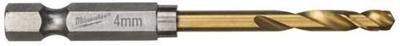 Milwaukee Accessoires metaalboor shockwave hss-g ti. 4mm -2pcs - 48894708