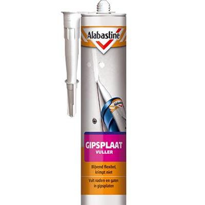 Gipsplaat vuller wit 310 ml Alabastine - Alabastine
