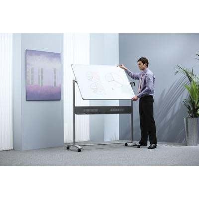 Nobo mobiel magnetisch whiteboard, kantelbaar, gelakt staal, ft 120 x 90 cm