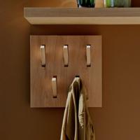 Ethnicraft Kapstok 'Utilitile' Eikenhout, Met 5 haken, kleur Naturel - thumbnail