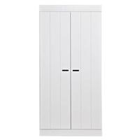 WOOOD Kledingkast 'Connect' 195 x 94cm, 2 deuren, kleur Wit - thumbnail