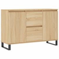 Dressoir 104x35x70 cm bewerkt hout sonoma eikenkleurig - thumbnail