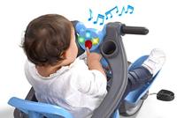 Driewieler Feber Baby Plus Music Blauw Oranje - thumbnail