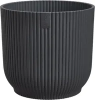 elho bloempot vibes fold rond d18 h17cm Antraciet - thumbnail