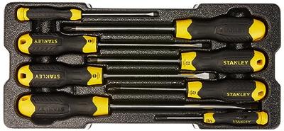 Stanley handgereedschap Transmodule Cushiongrip Schroevendraaiers 8-delig - STMT1-74181 - STMT1-74181