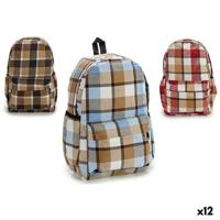Schoolrugzak Pincello 13 x 45 x 31 cm 31 x 45 x 13 cm Ruiten (12 Stuks) - thumbnail