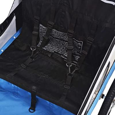 VidaXL Fietstrailer 30 kg grijs en blauw