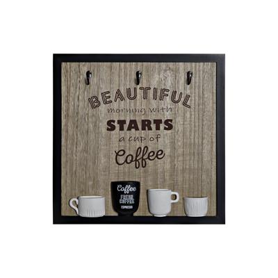 Wandkapstok DKD Home Decor 8424001775712 Hout Hars Hout MDF Vintage 41 x 3 x 41 cm Wandkapstok DKD Home Decor 8424001775712 Hout Hars Hout MDF Vintage 41 x 3 x 41 cm