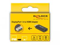 Delock 61055 DisplayPort / HDMI Adapter [1x DisplayPort stekker - 1x HDMI-bus] Zwart - thumbnail