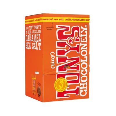 Tony's Chocolonely - Tiny Tony's Melk Karamel Zeezout - 900g Tony's Chocolonely - Tiny Tony's Melk Karamel Zeezout - 900g