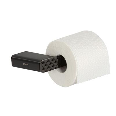 Toiletrolhouder Geesa Shift Zonder Klep met Diamantpatroon Zwart Toiletrolhouder Geesa Shift Zonder Klep met Diamantpatroon Zwart