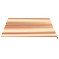 VidaXL Vervangingsdoek voor luifel 4x3,5 m geel en oranje - thumbnail