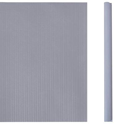 VidaXL Tuinscherm 35x0,19 m pvc mat lichtgrijs