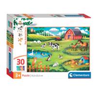 Clementoni legpuzzel super color the animal farm, 30st. - thumbnail