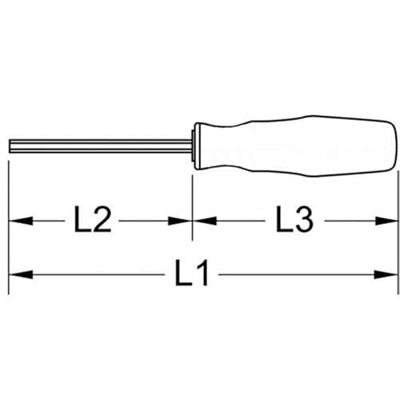 KS Tools 159.1225 Inbusschroevendraaier Afmeting, lengte: 205 mm