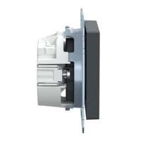 Merten MEG2401-0414 Wandcontactdoos System M Antraciet 1 stuk(s) - thumbnail