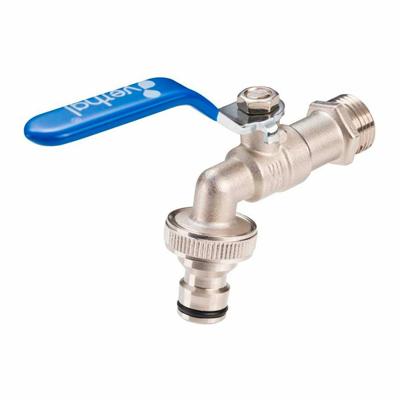 Kraan Verhal 1/2" x 3/4" Staal Chroom Roestvrij staal Blik Teflon Kraan Verhal 1/2" x 3/4" Staal Chroom Roestvrij staal Blik Teflon