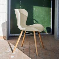 Bendt Eetkamerstoel 'Olle' Bouclé, kleur Beige - thumbnail