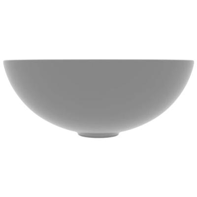 Wastafel rond keramiek lichtgrijs Wastafel rond keramiek lichtgrijs