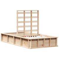 Bedframe met opslag Bruin 90 x 200 cm Massief grenenhout - thumbnail