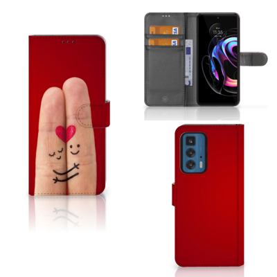 Motorola Edge 20 Pro | Wallet Case | met Pasjes | Liefde - Origineel Romantisch Cadeau