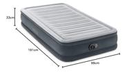 Intex 67766ND TWIN COMFORT-PLUSH AIRBED Luchtbed (l x b x h) 191 x 99 x 33 cm Grijs - thumbnail