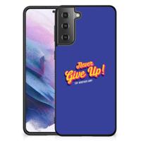 Samsung Galaxy S21 Plus | Telefoon Hoesje | met tekst Never Give Up - thumbnail