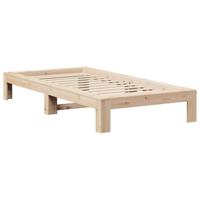 Bedframe zonder matras massief grenenhout 90x200 cm - thumbnail
