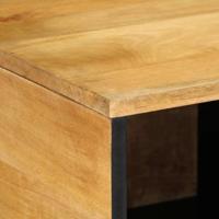 Salontafel 80x50x40 cm massief mangohout bruin - thumbnail