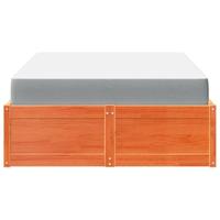 Bed met matras massief grenenhout wasbruin 140x190 cm - thumbnail