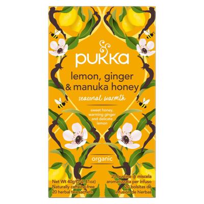 Pukka Org. Teas Lemon Ginger Manuka Honey Bio (20st)