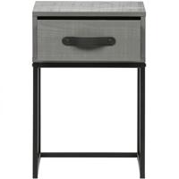 WOOOD Nachtkastje 'Morris' met 1 lade, kleur Leem - thumbnail