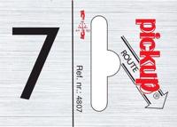 Route alulook 25 x 44 mm Sticker pick up cijfer 7 Pickup - Pickup - thumbnail