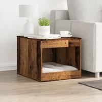 VidaXL Kattenbakkast 47x59x42 cm bewerkt hout oud houtkleurig - thumbnail