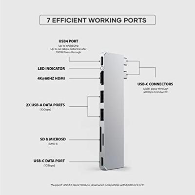 Satechi Pro hub slim - Silver