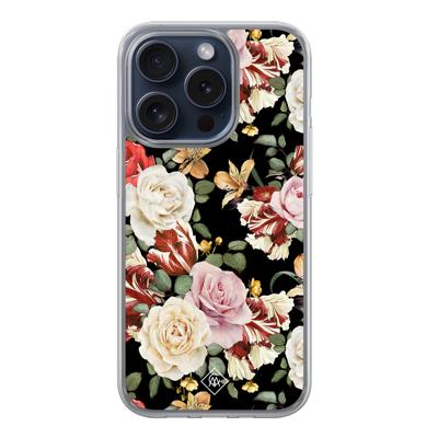 iPhone 15 Pro hybride hoesje - Flowerpower iPhone 15 Pro hybride hoesje - Flowerpower