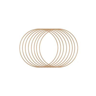 Vaessen Creative • metalen ringen set ø20cm 3mm antiek goud 8x