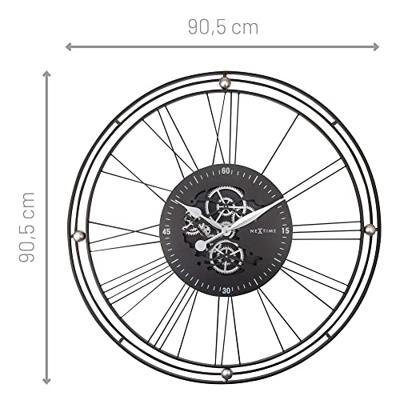 Romeinse tandwielklok XXL - 90,5 cm - Metaal - Romeinse tandwielklok Romeinse tandwielklok XXL - 90,5 cm - Metaal - Romeinse tandwielklok