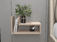 Zwevend nachtkastje LARAGON kasjmier - thumbnail