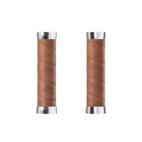 BROOKS Slender leather grips (130+130mm) - dark tan - thumbnail