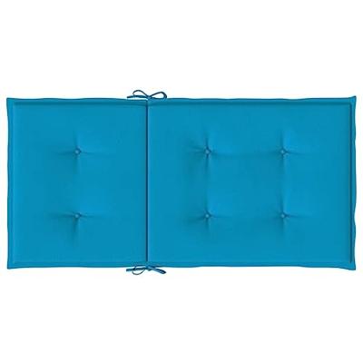 Tuinstoelkussens 6 st 100x50x3 cm oxford stof blauw