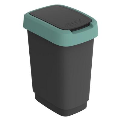 Rotho Twist Afvalbak 10L Mistletoe Groen/Antraciet Rotho Twist Afvalbak 10L Mistletoe Groen/Antraciet
