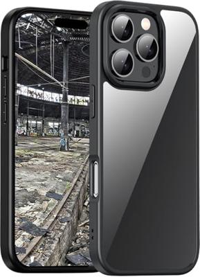 JT Berlin BackCase Pankow Hybrid Backcover Apple iPhone 16 Pro Max Zwart, Transparant Inductieve lading JT Berlin BackCase Pankow Hybrid Backcover Apple iPhone 16 Pro Max Zwart, Transparant Inductieve lading