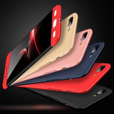 GKK voor OnePlus 5 PC drie - lid Shield 360 graden volledige hoes terug beschermkap (zwart + goud) GKK voor OnePlus 5 PC drie - lid Shield 360 graden volledige hoes terug beschermkap (zwart + goud)