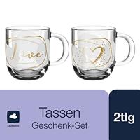 Leonardo Presente Theeglazen love 2 stuks - thumbnail