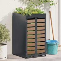 Afvalcontaineropslag met plantenbakdak voor 240L container - thumbnail