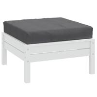VidaXL Palletkussen 60x60x9,5 cm stof gemêleerd antracietkleurig - thumbnail