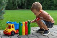 WADER Speelgoedvoertuig (Multitruck met kegels) - thumbnail