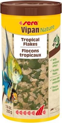 Sera Vipan Nature Visvoer 1000 ml - Heldere Aquariums & Gezonde Visgroei Zonder Toevoegingen